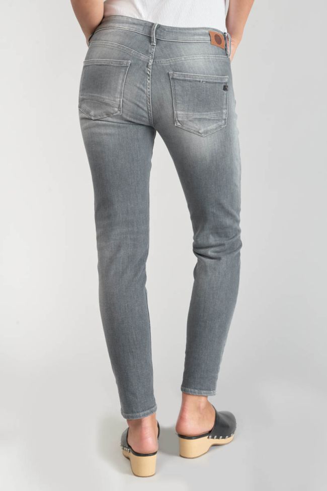 Jeans power skinny Goudes 7/8 destroy grau Nr.3