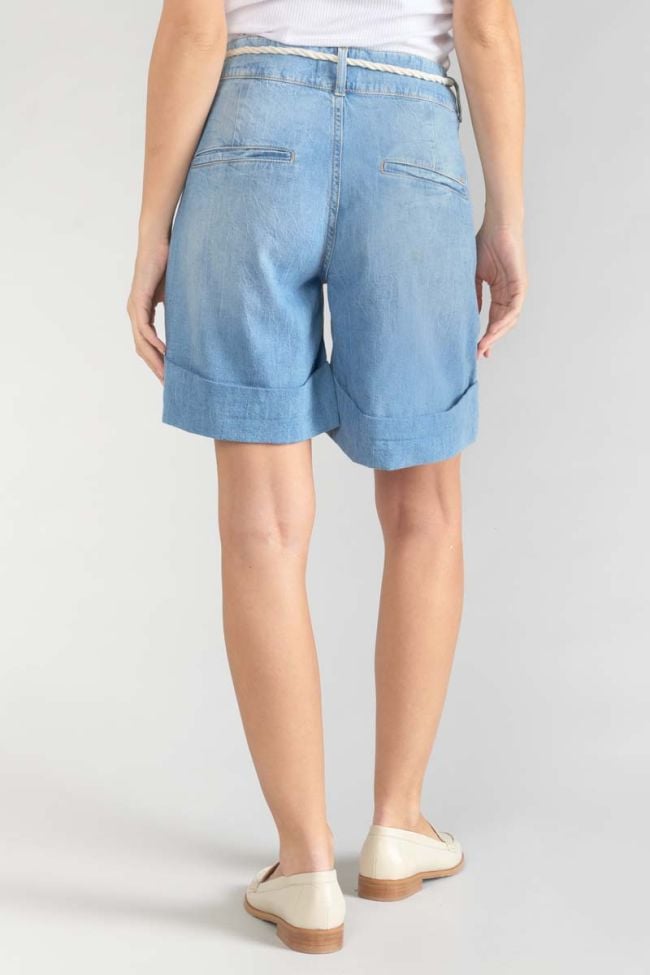 Bermuda Hellia aus hellblauem Jeansstoff