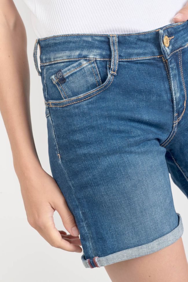 Shorts Paola aus blauem Jeansstoff