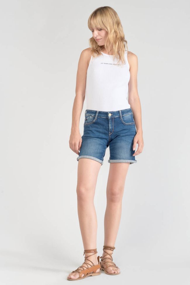 Shorts Paola aus blauem Jeansstoff
