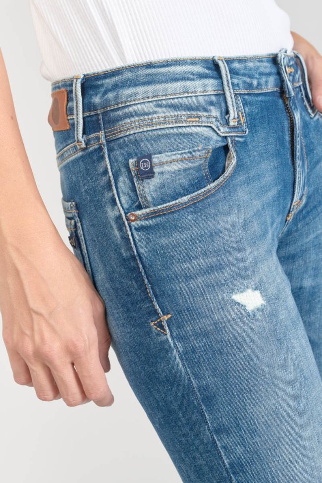 Jeans power skinny Pounche 7/8 destroy blau Nr.3