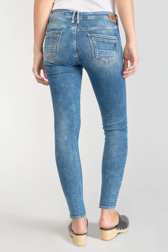 Jeans power skinny Pounche 7/8 destroy blau Nr.3