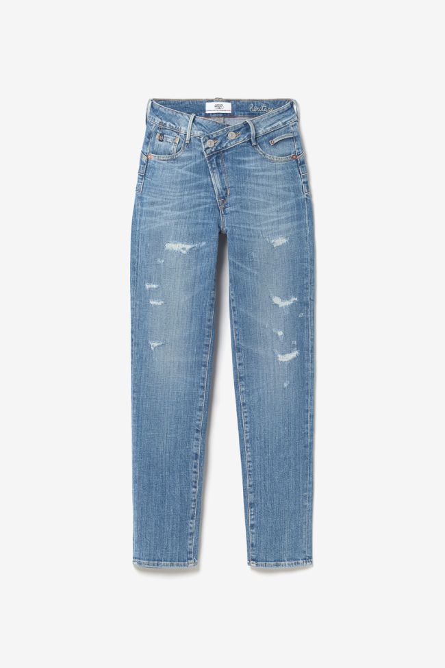 Jeans pulp regular Zep high waist 7/8 destroy blau Nr.4