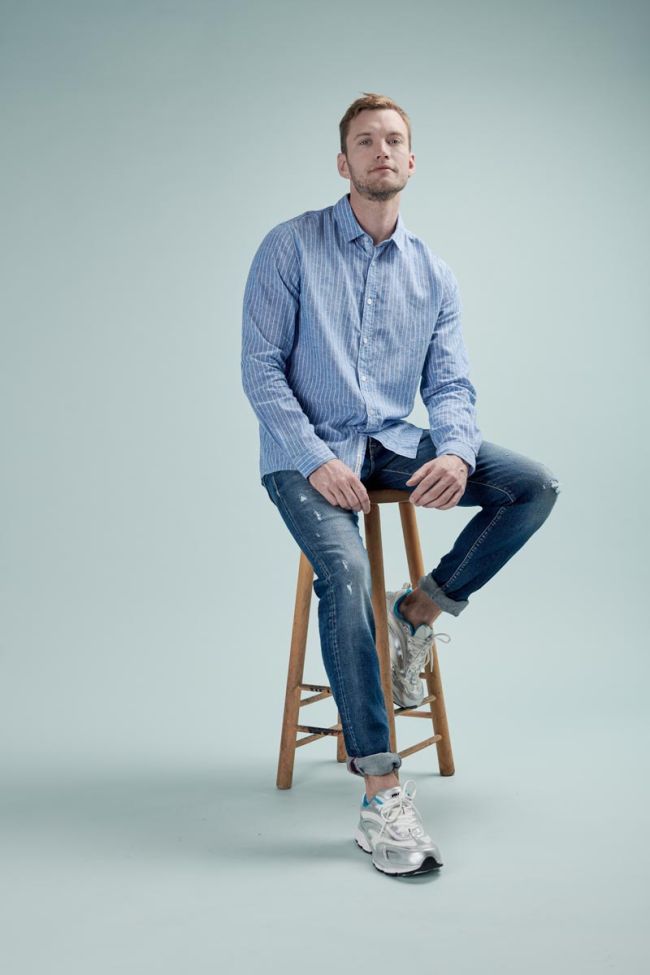 Jeans 700/11 slim Camoins destroy blau Nr.3