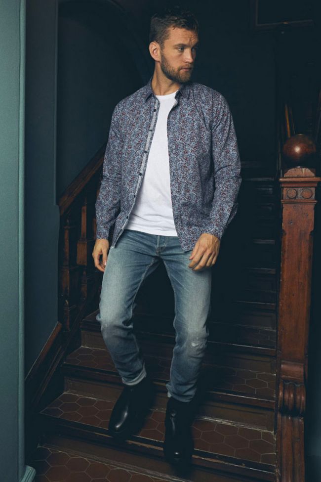 Jeans 700/17 relax Basic destroy blau Nr.3