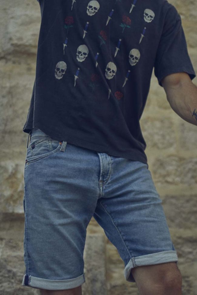 Bermuda Jogg Oc verwaschenes Blau