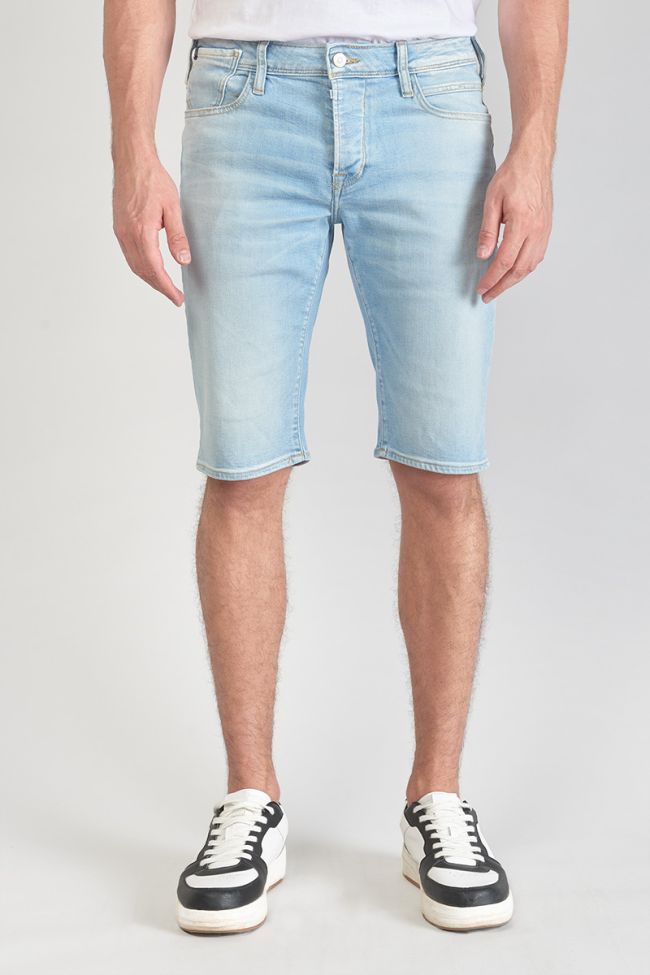Bermudas Shorts Laredo aus hellblauem verwaschenem Jeansstoff
