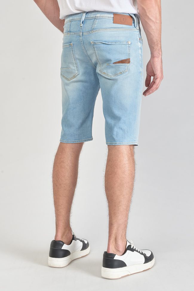 Bermudas Shorts Laredo aus hellblauem verwaschenem Jeansstoff