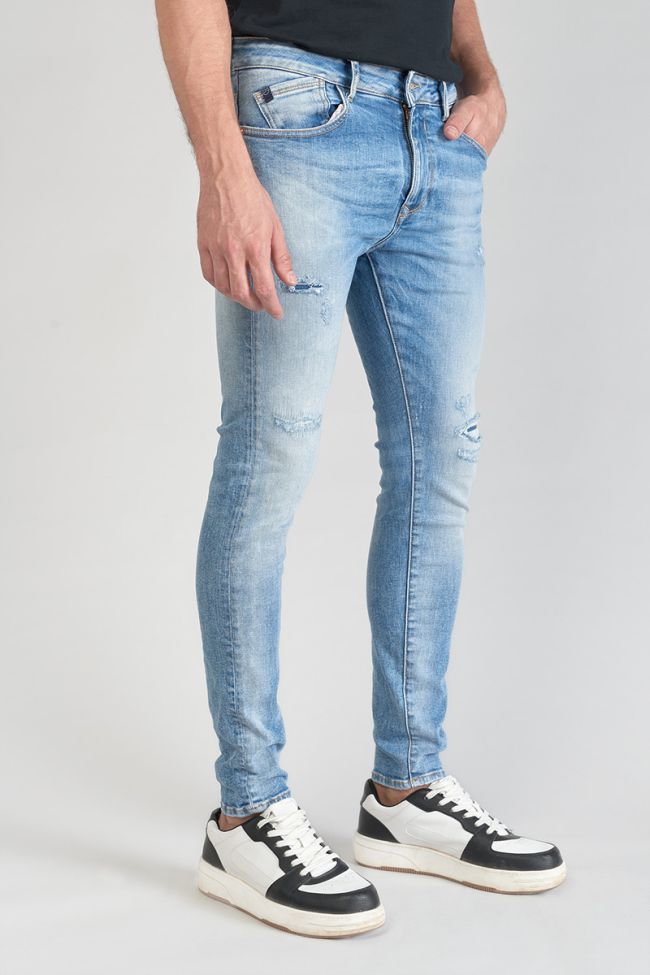 Jeans power skinny 7/8 destroy blau Nr.4