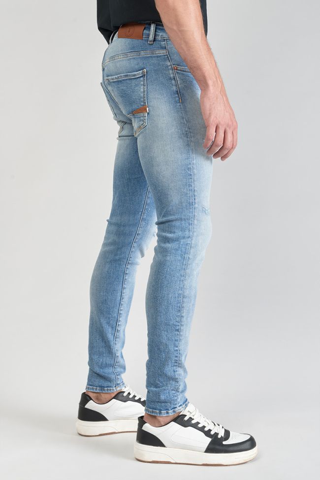 Jeans power skinny 7/8 destroy blau Nr.4