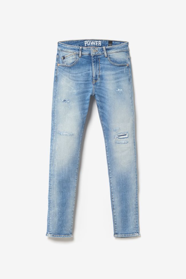 Jeans power skinny 7/8 destroy blau Nr.4