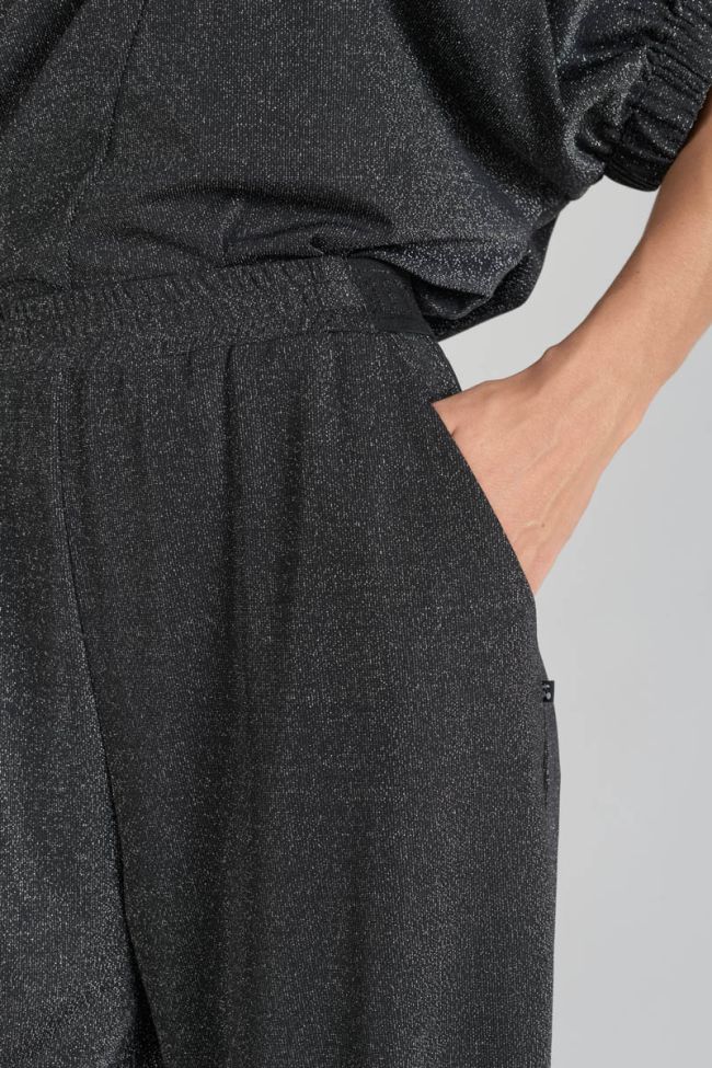 Hose Moretz in schwarz irisierend