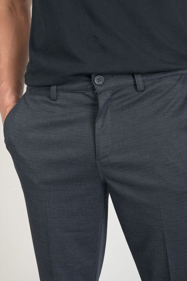 Hose Rolt in schwarz meliert blau