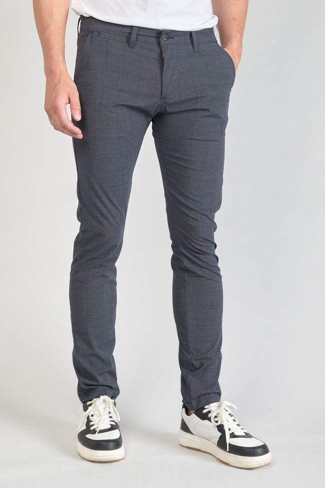 Hose Skunk mit blauem Karomuster