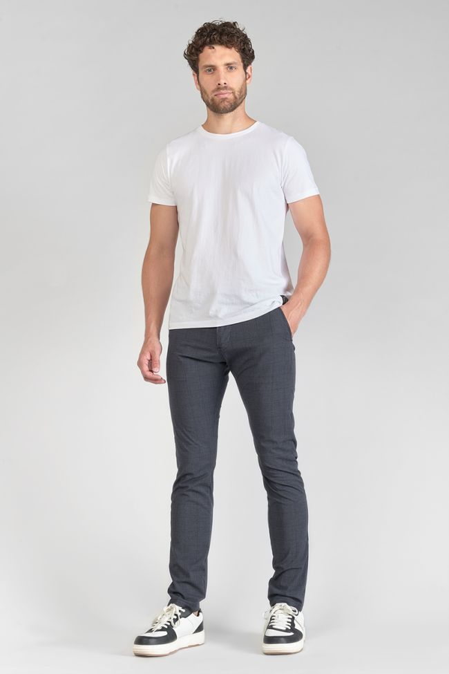 Hose Skunk mit blauem Karomuster