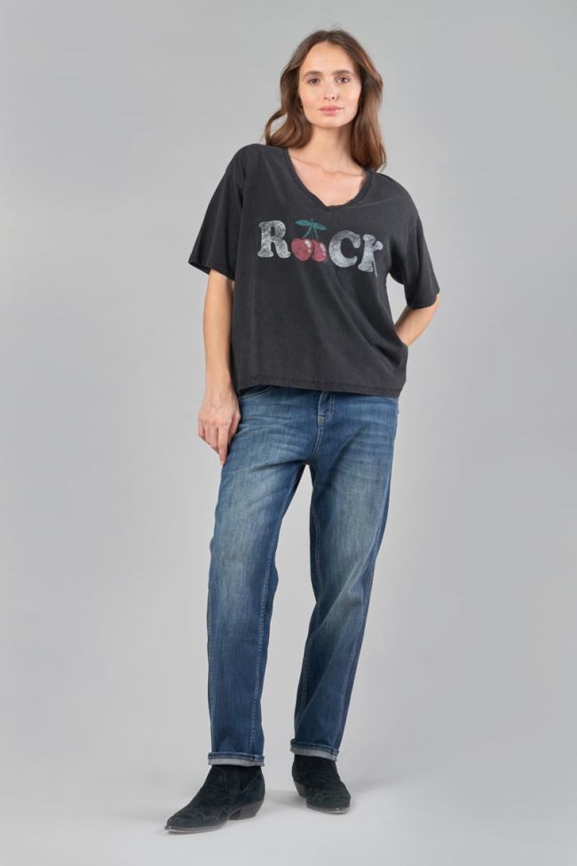 T-shirt Auldi in schwarz