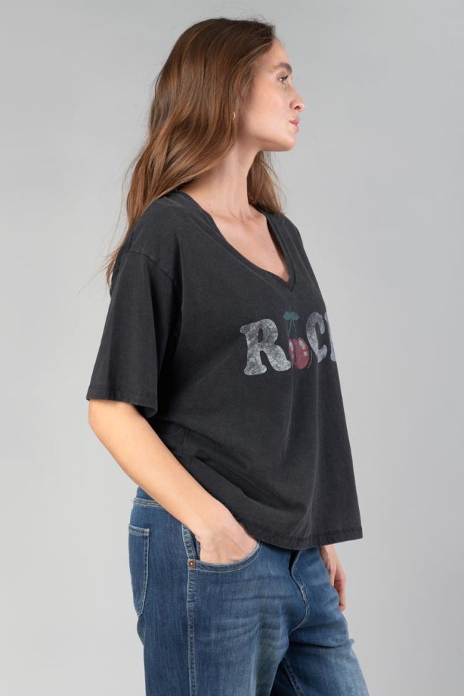 T-shirt Auldi in schwarz