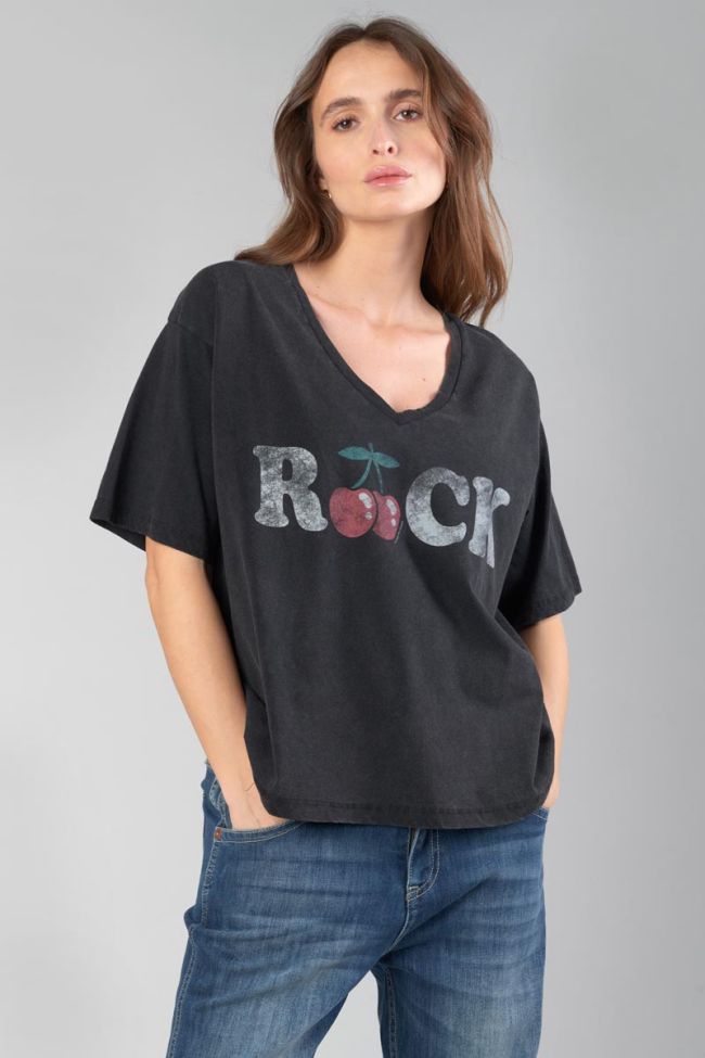 T-shirt Auldi in schwarz