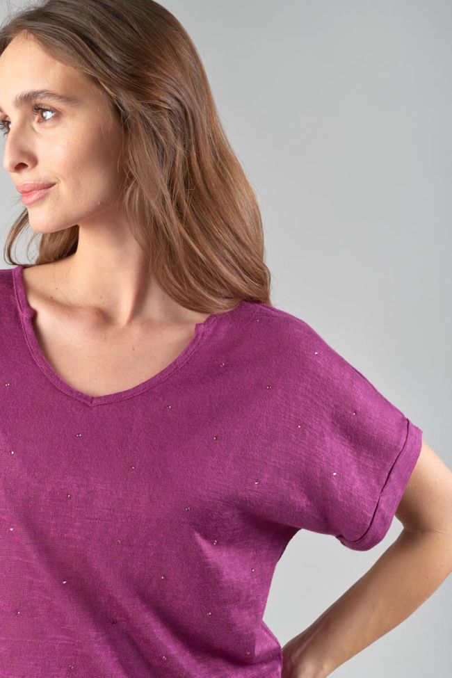 T-shirt Bibou in rosa