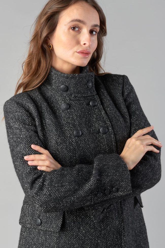 Mantel Capucin in schwarz