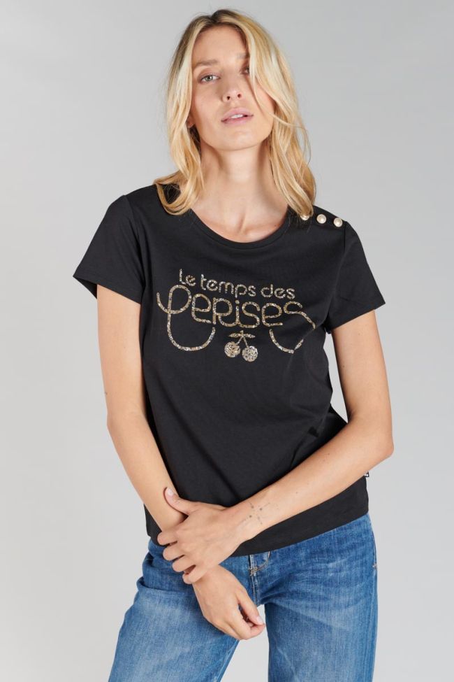 T-shirt Carole in schwarz