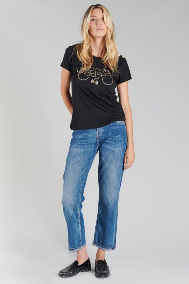 T-shirt Carole in schwarz