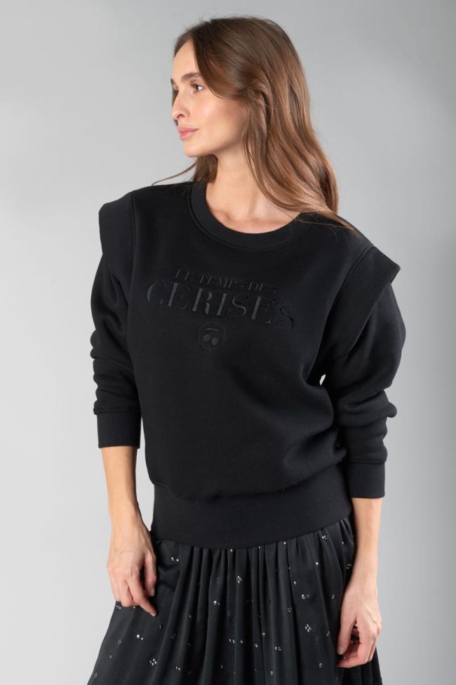 Sweatshirt Claudia in schwarz