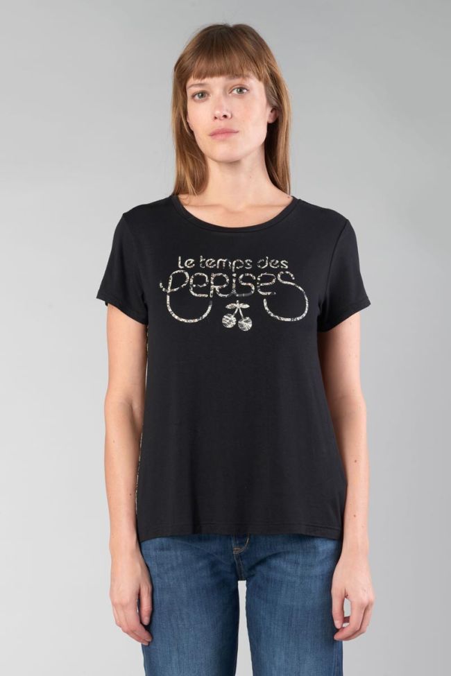 T-shirt Deray in schwarz