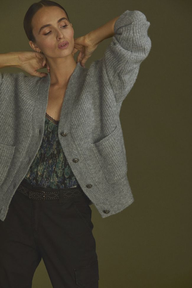 Cardigan Huna in grau