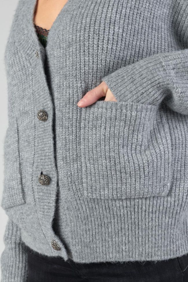 Cardigan Huna in grau