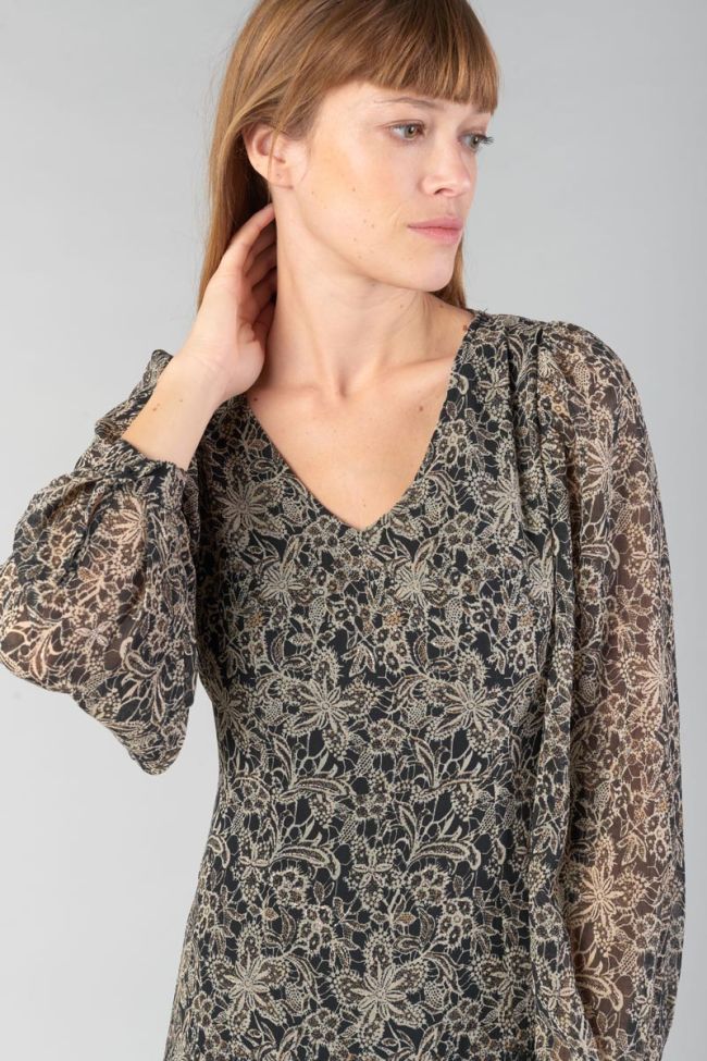 Langes kleid Kip in schwarz