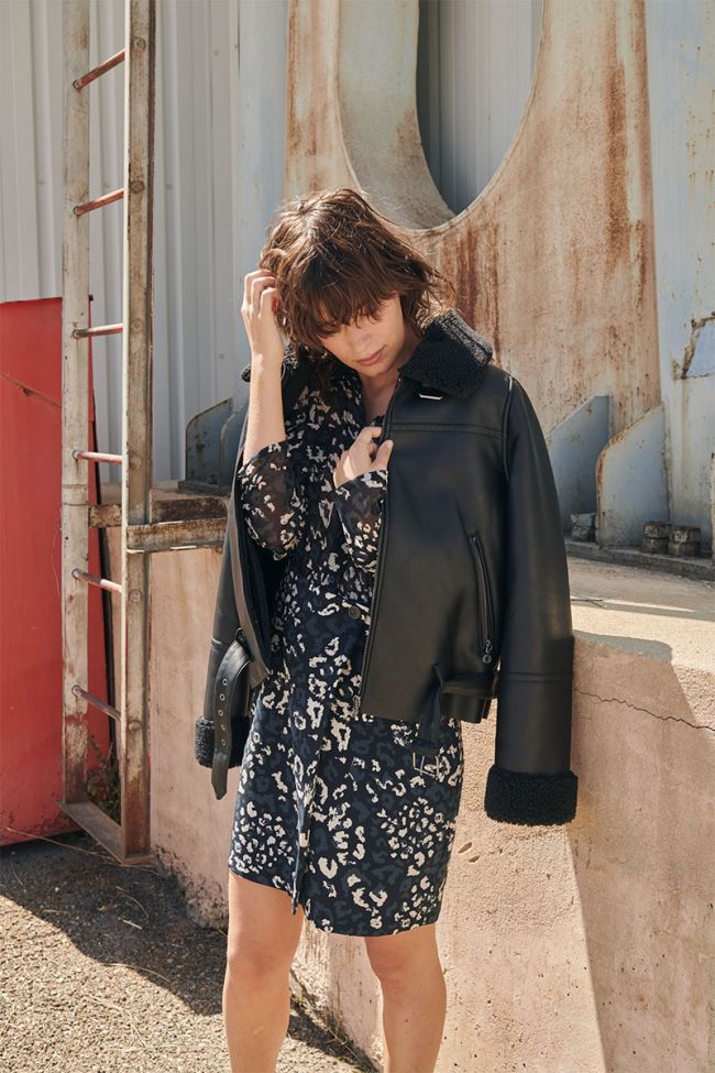 Jacke Manzana in schwarz