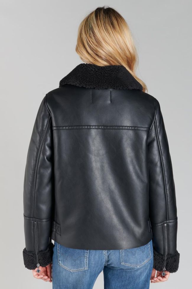 Jacke Manzana in schwarz