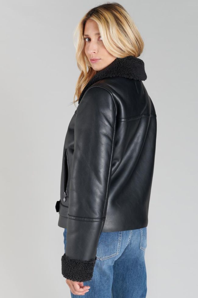 Jacke Manzana in schwarz