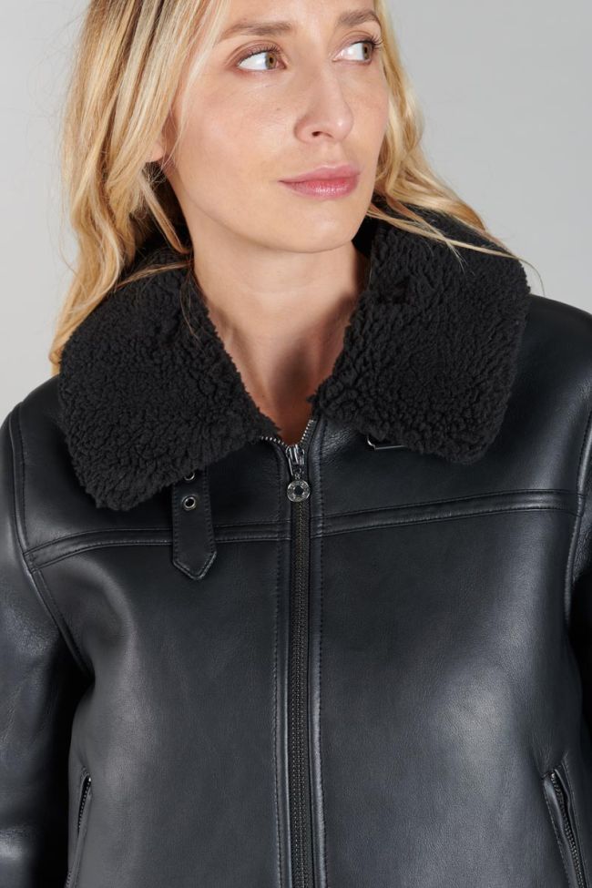 Jacke Manzana in schwarz