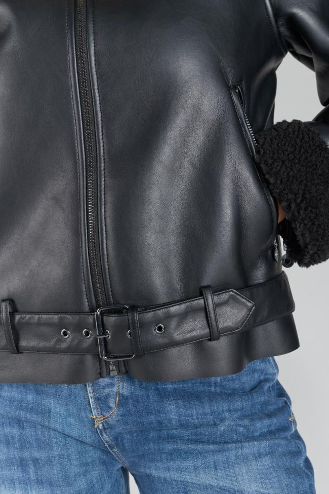 Jacke Manzana in schwarz