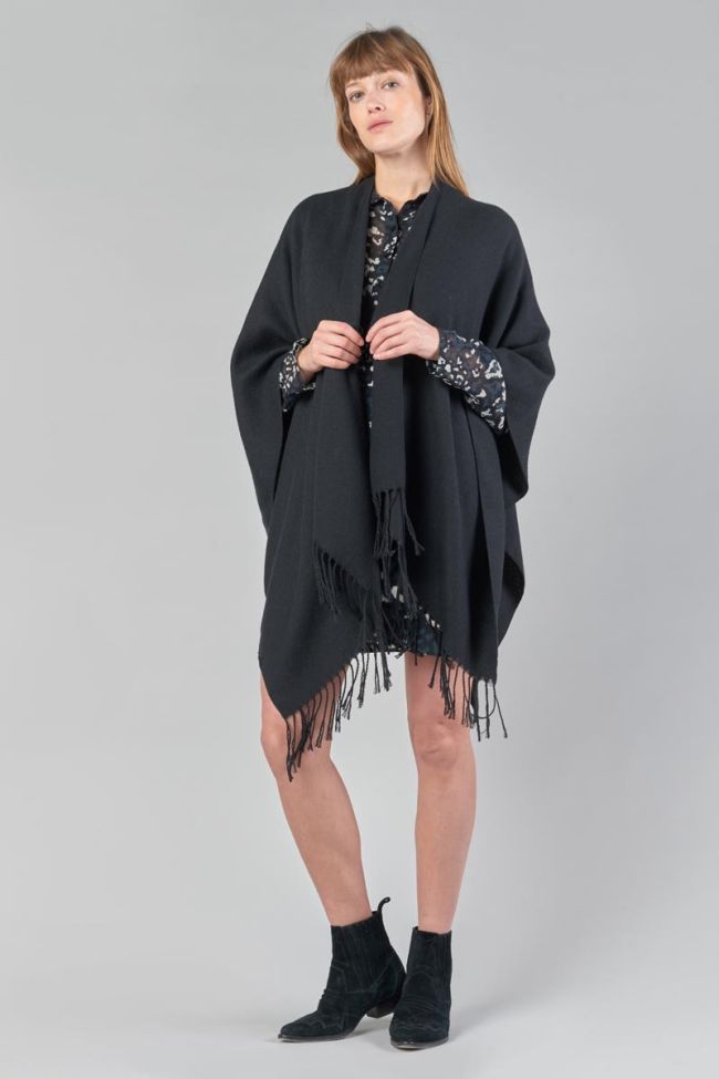 Poncho Pili in schwarz