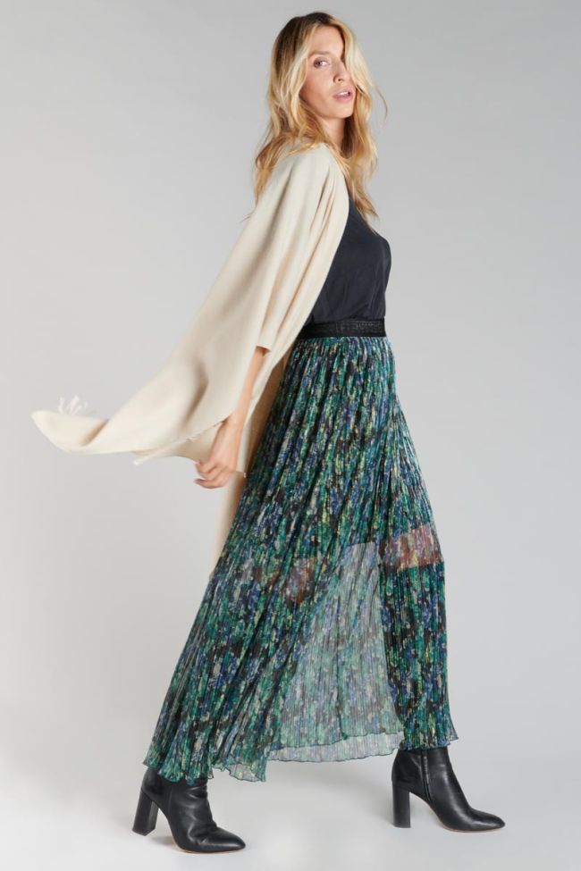 Poncho Pili in weiß