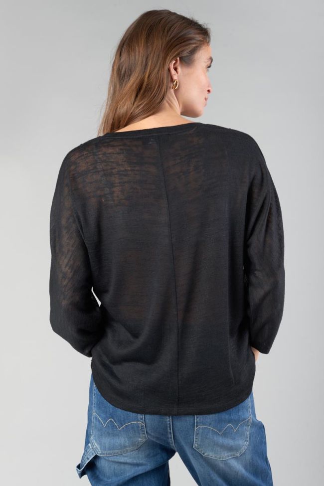 T-shirt Villou in schwarz