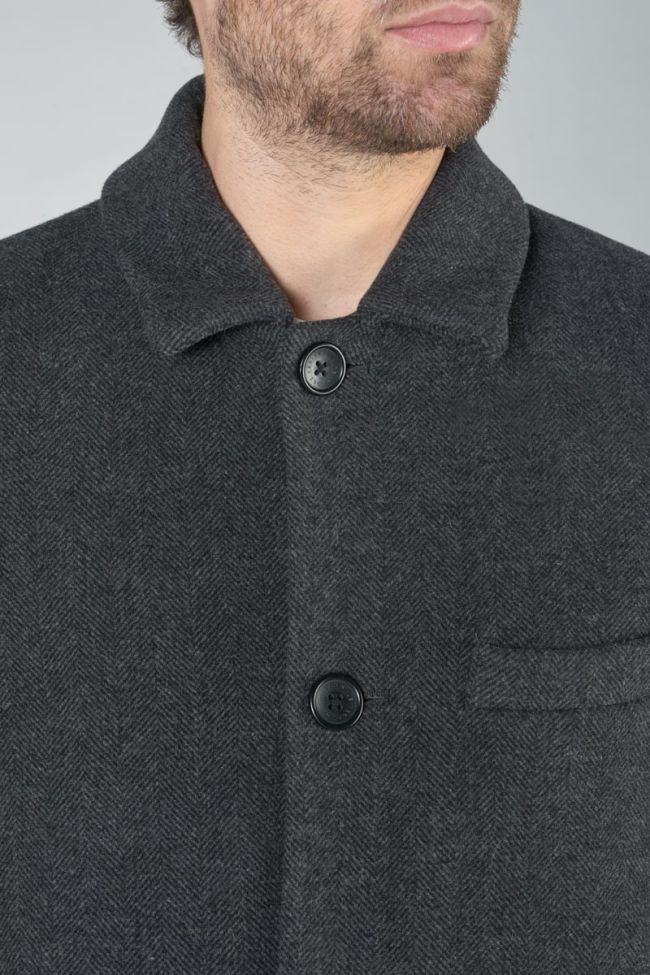 Mantel Dores in schwarz