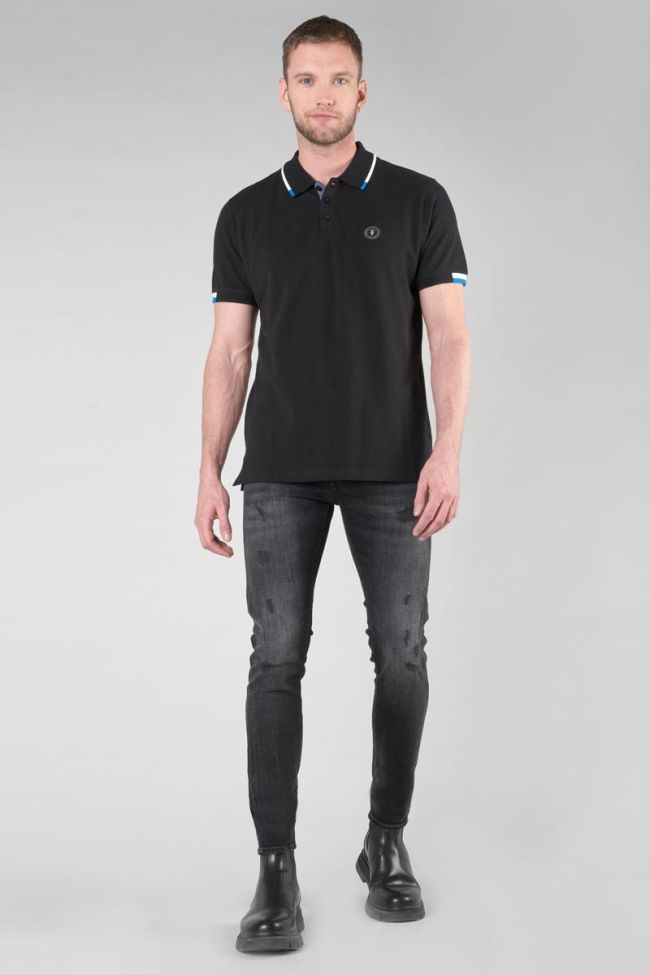 Poloshirt Monk in schwarz
