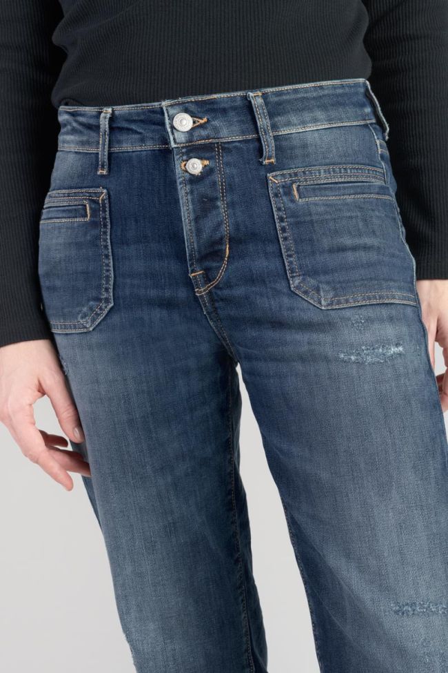 Jeans 400/18 mom Fafa high waist 7/8 destroy blau Nr.3