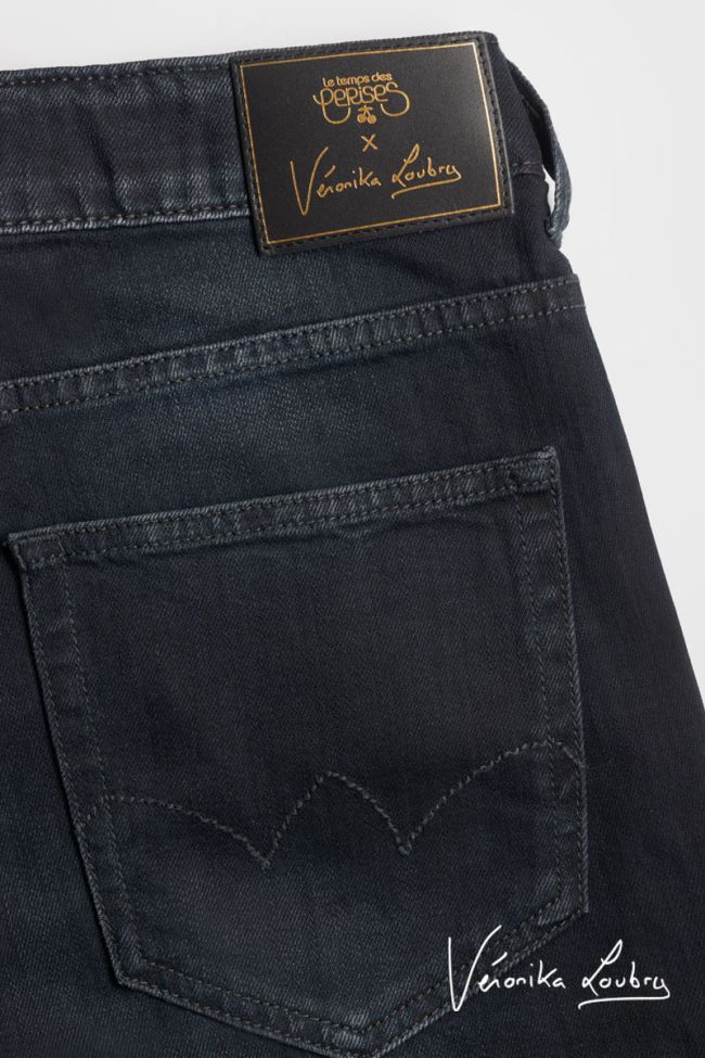 Cove 400/60 girlfriend by Véronika Loubry Jeans mit hoher Taille blau-schwarz Nr. 1