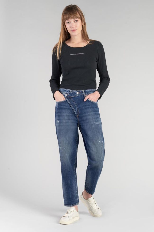 Jeans boyfit Cosy 7/8 destroy blau Nr.2