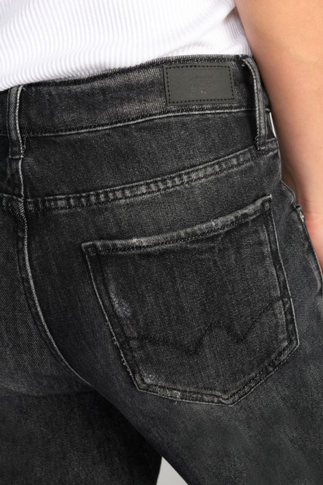 Jeans boyfit Cosy pocket 7/8 destroy schwarz Nr.1