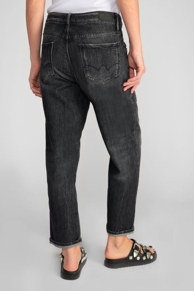 Jeans boyfit Cosy pocket 7/8 destroy schwarz Nr.1