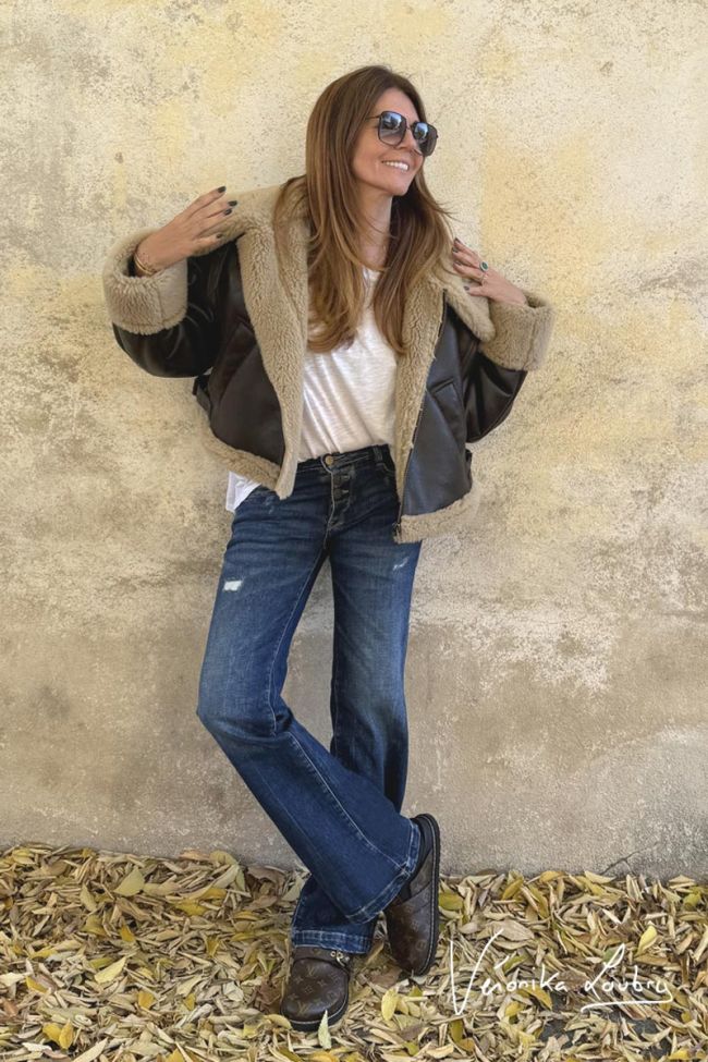 Fich flare by Véronika Loubry jeans destroy blau Nr. 2