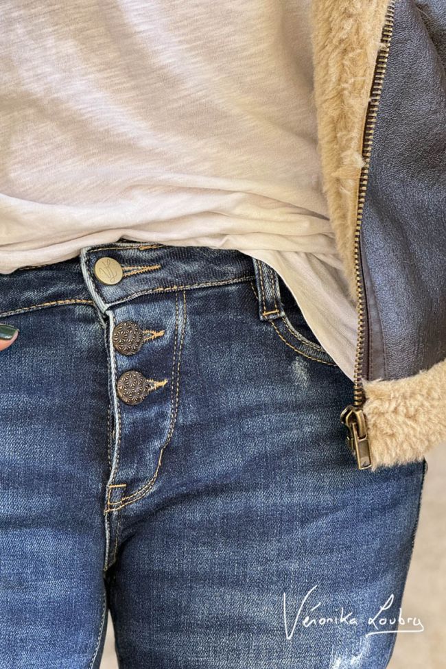 Fich flare by Véronika Loubry jeans destroy blau Nr. 2