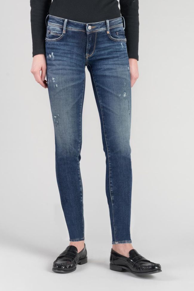 Jeans pulp slim Lilas 7/8 destroy blau Nr.2