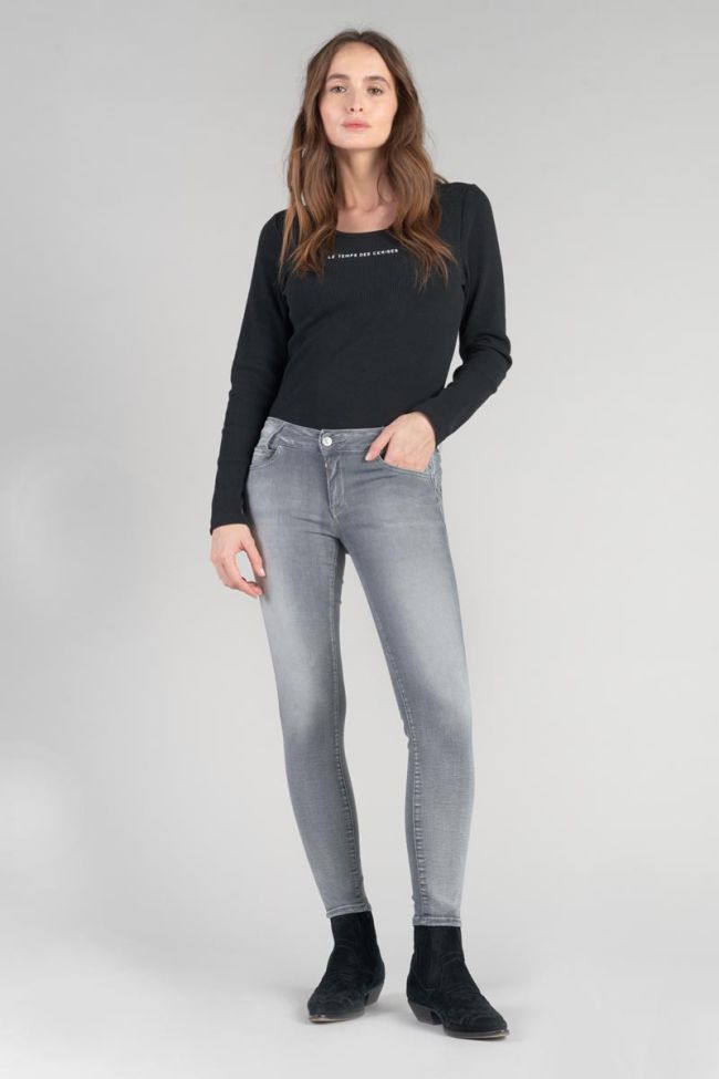 Jeans pulp slim Roche high waist 7/8 grau Nr.2
